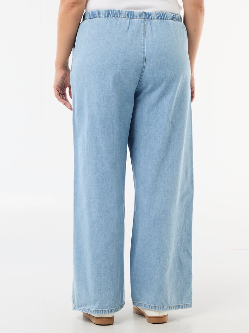 Pantalón ancho con 2 bolsillos Azul - Kiabi