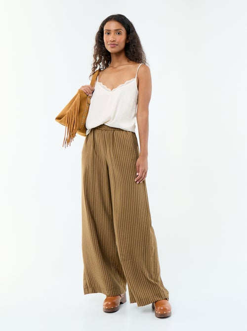 Pantalón ancho con 2 bolsillos - Kiabi