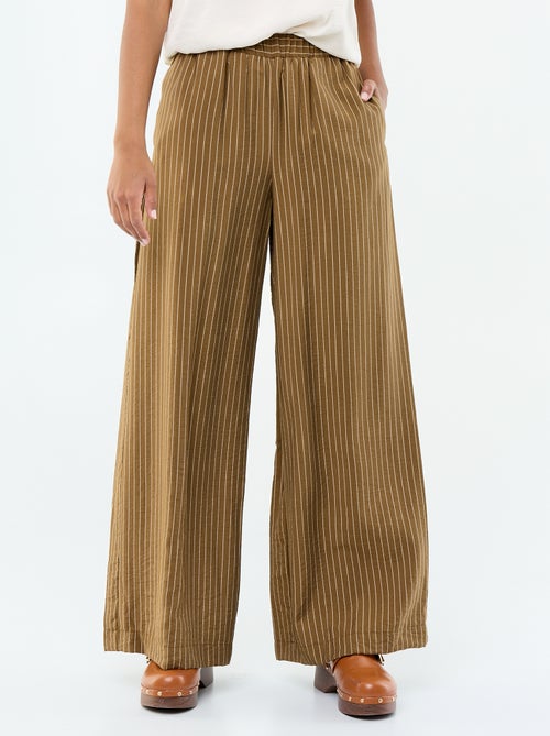 Pantalón ancho con 2 bolsillos - Kiabi