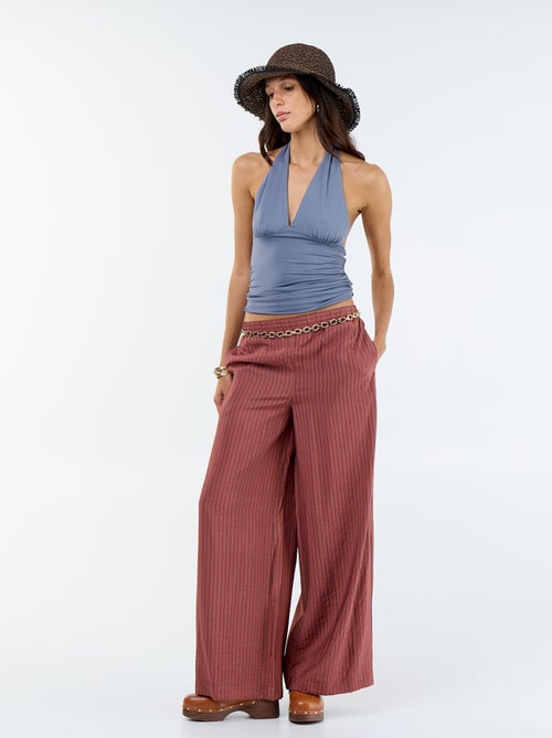 Pantalón ancho con 2 bolsillos - Kiabi