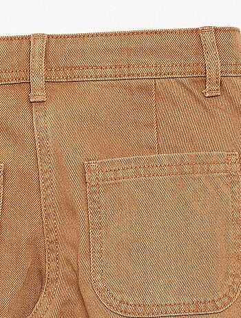 Pantalón ancho con bordados de 'flores'