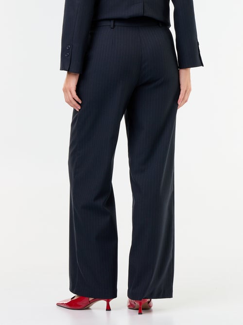 Pantalón ancho con botones dorados - Kiabi