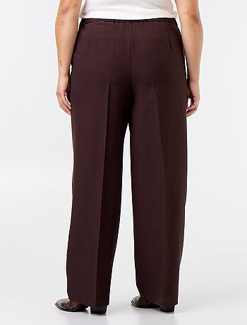 Pantalón ancho con botones dorados de fantasía