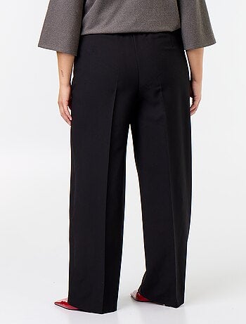 Pantalón ancho con botones dorados de fantasía
