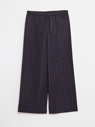 Pantalón ancho con cintura elástica y 2 bolsillos