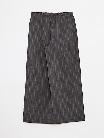 Pantalón ancho con cintura elástica y 2 bolsillos