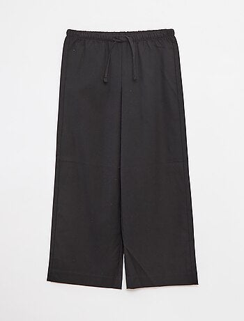 Pantalón ancho con cintura elástica y 2 bolsillos