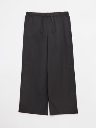 Pantalón ancho con cintura elástica y 2 bolsillos