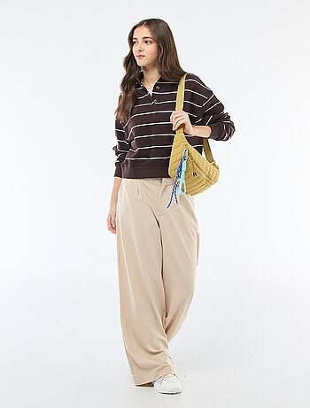 Pantalón ancho con cintura tipo bóxer