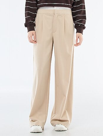 Pantalón ancho con cintura tipo bóxer