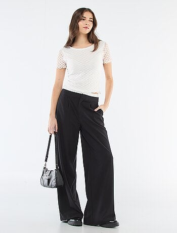 Pantalón ancho con cintura tipo bóxer