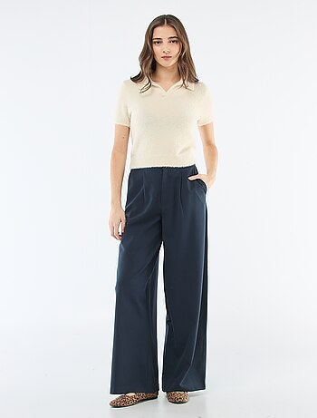 Pantalón ancho con cintura tipo bóxer