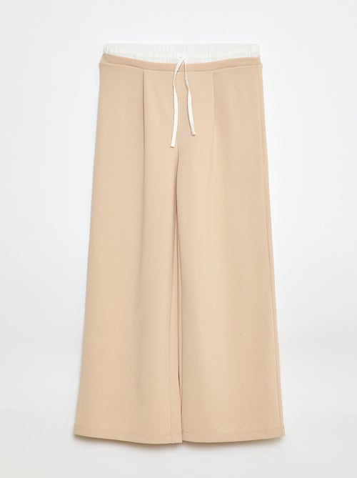 Pantalón ancho con efecto 2 en 1 estilo calzón - Kiabi