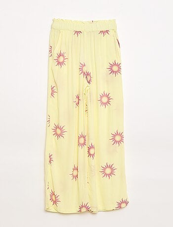 Pantalón ancho con estampado