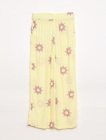 Pantalón ancho con estampado
