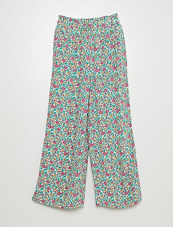 Pantalón ancho con estampado