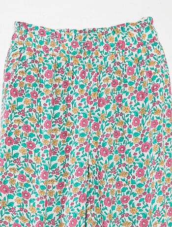 Pantalón ancho con estampado