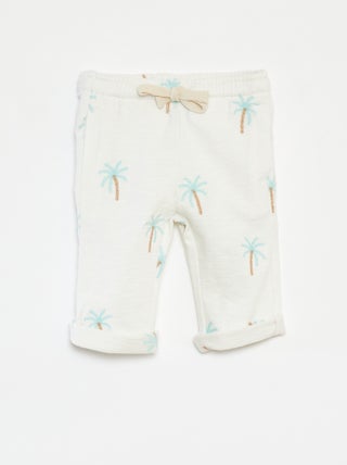 Pantalón ancho con estampado