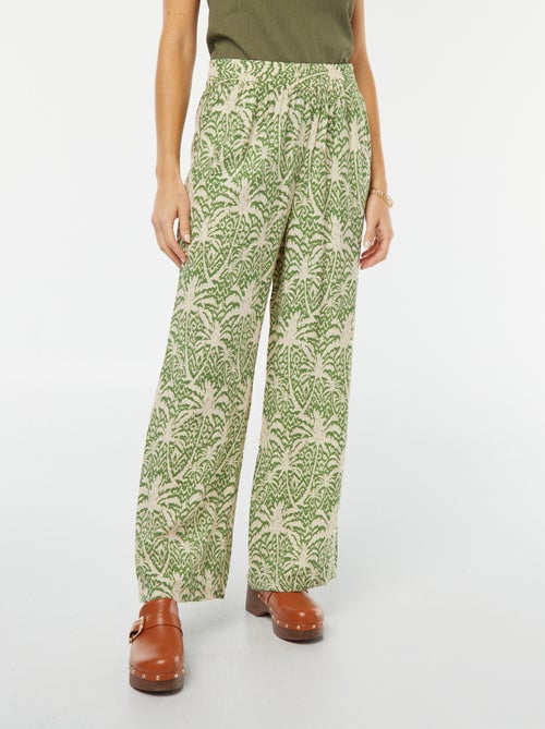 Pantalón ancho con estampado 'JDY' - Kiabi