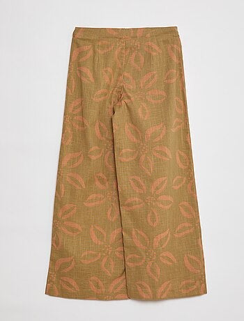 Pantalón ancho con estampado
