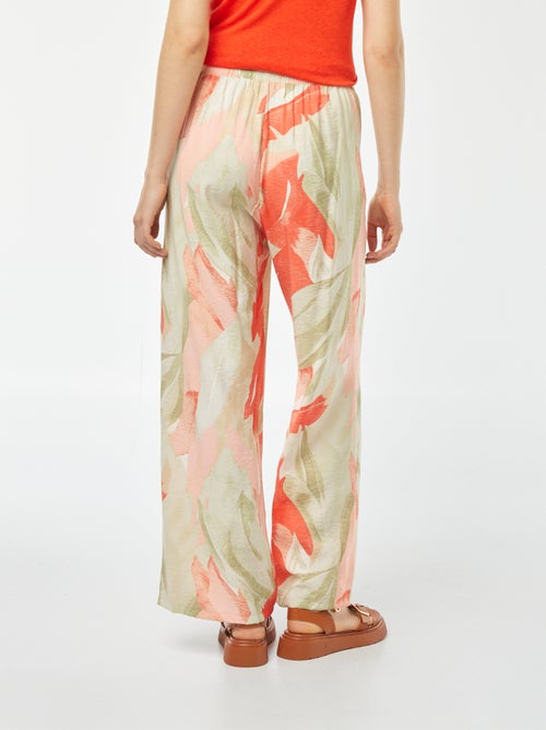 Pantalón ancho con estampado - Kiabi