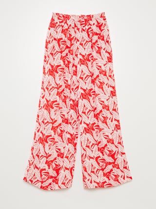 Pantalón ancho con estampado