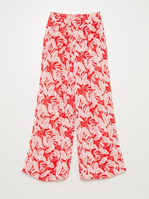 Pantalón ancho con estampado - Kiabi