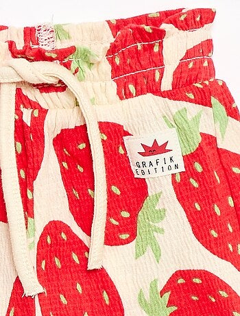 Pantalón ancho con estampado