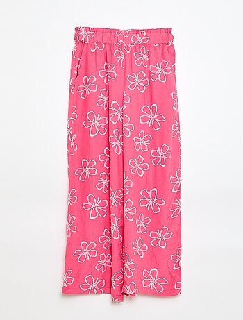 Pantalón ancho con estampado