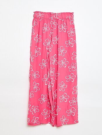 Pantalón ancho con estampado