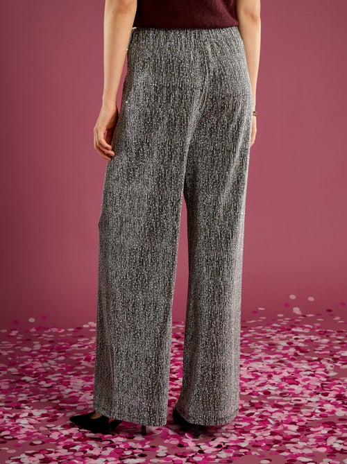 Pantalón ancho con lentejuelas - Kiabi