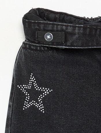 Pantalón ancho con strass