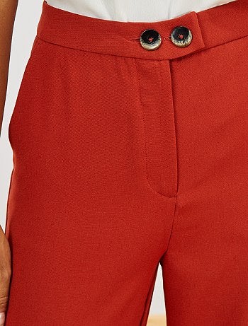 Pantalón ancho con vuelta - Kiabi