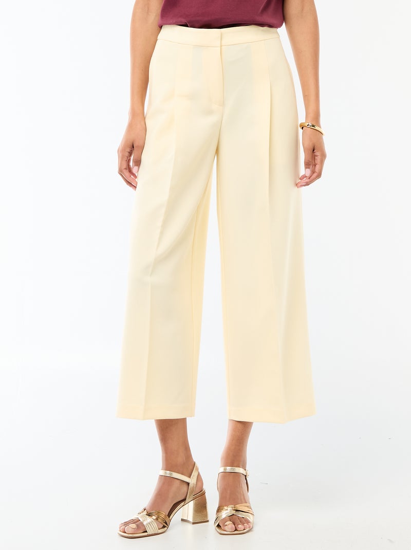 Pantalón ancho de ceremonia Beige - Kiabi