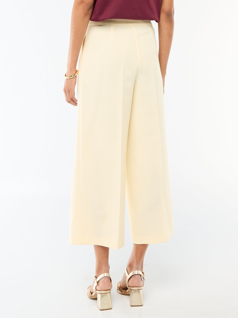 Pantalón ancho de ceremonia Beige - Kiabi