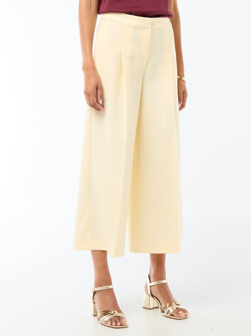 Pantalón ancho de ceremonia Beige - Kiabi