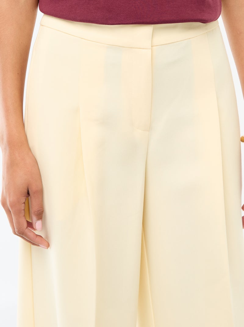 Pantalón ancho de ceremonia Beige - Kiabi