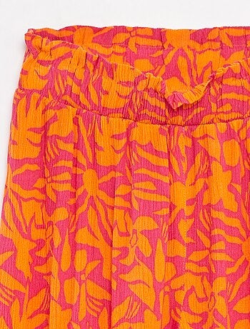 Pantalón ancho de crepé