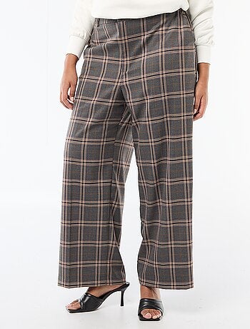 Pantalón ancho de cuadros