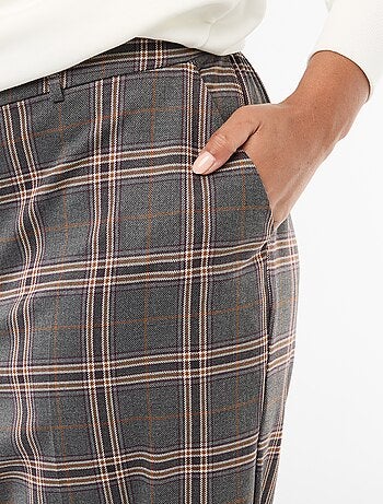 Pantalón ancho de cuadros