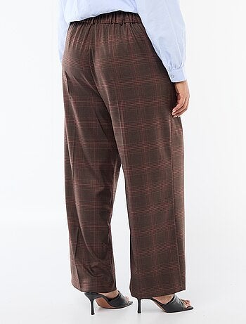 Pantalón ancho de cuadros