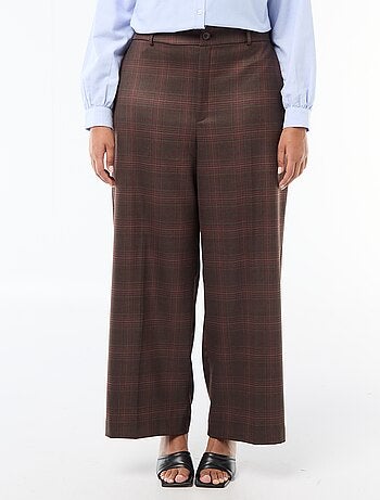 Pantalón ancho de cuadros