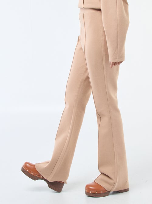 Pantalón ancho de felpa ligera - Kiabi