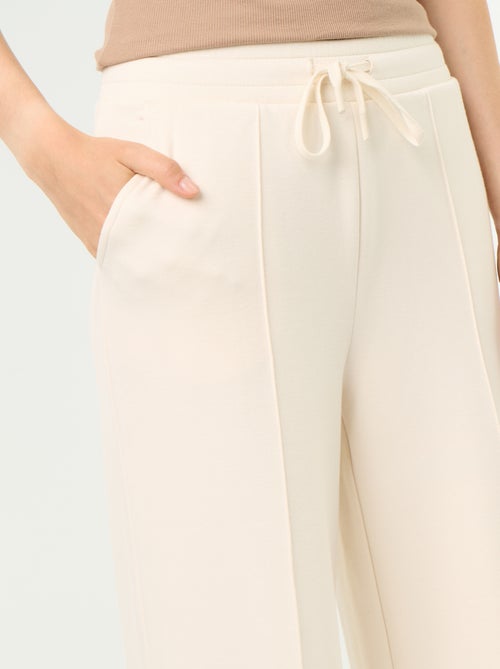 Pantalón ancho de forro polar - Kiabi Pantalón ancho de forro polar - Kiabi
