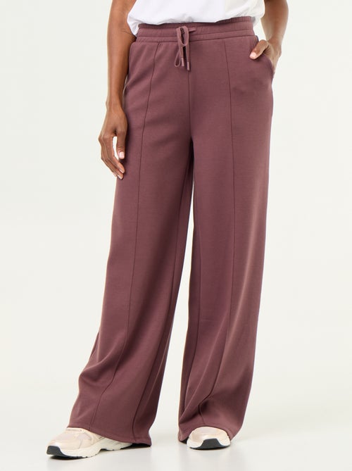 Pantalón ancho de forro polar - Kiabi Pantalón ancho de forro polar - Kiabi