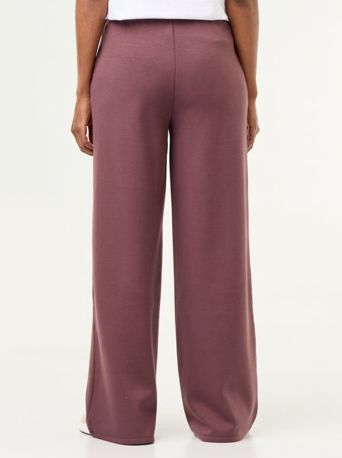 Pantalón ancho de forro polar - Kiabi Pantalón ancho de forro polar - Kiabi