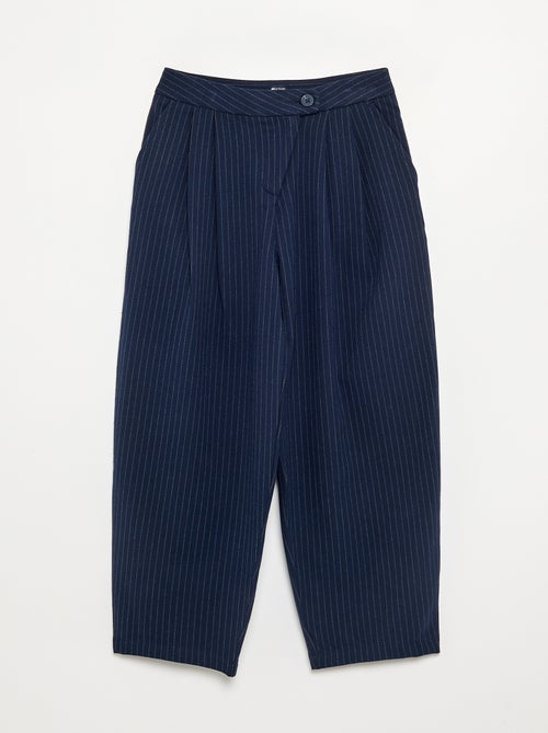 Pantalón ancho de franela - Kiabi