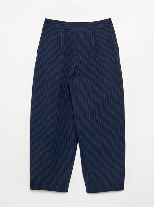 Pantalón ancho de franela - Kiabi