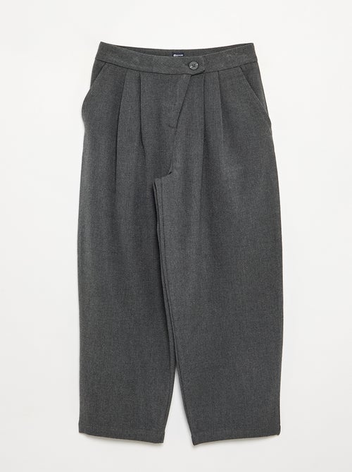 Pantalón ancho de franela - Kiabi