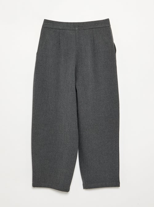 Pantalón ancho de franela - Kiabi
